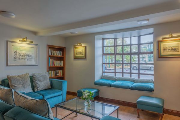 Lobby seating area window