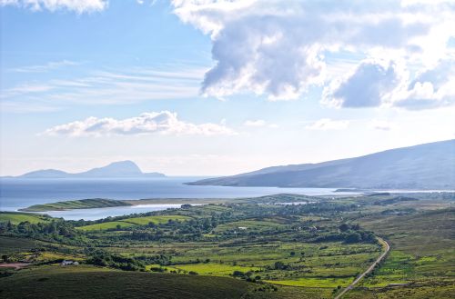 Aerial view, Great Western Greenway, Clew Bay, Co Mayo_master RZ