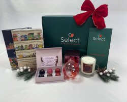 Gift Box includes a Select Hotels & Experiences Gift Voucher plus 4 specially selected Irish gifts